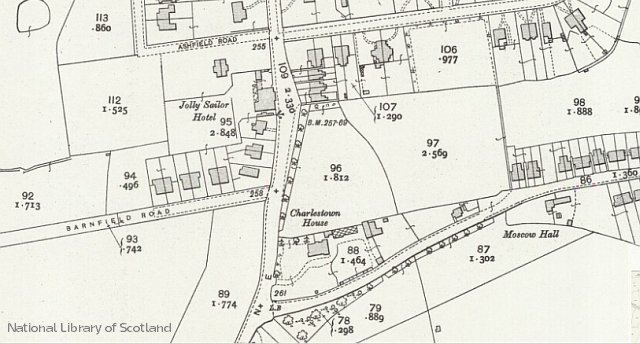 OLD ORDNANCE SURVEY MAP DENTON WEST GORTON BRIDGE 1934 MANCHESTER REDDISH